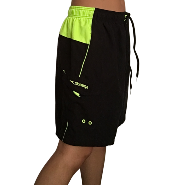 Neon Colorblock Swim Trunk Shorts - Image 4